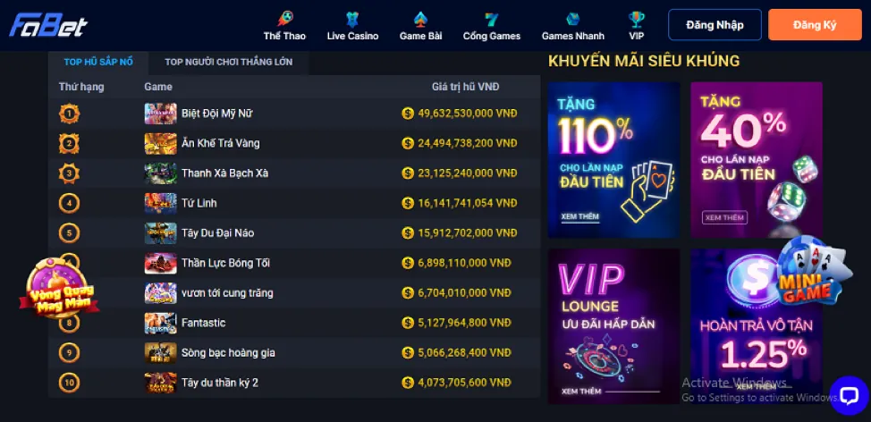 Người chơi nhận thưởng lớn nhờ qh88 code